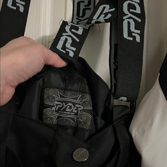 Spyder ski Jacket snow pants set black/white fits XS-XXS - Picture 10 of 11